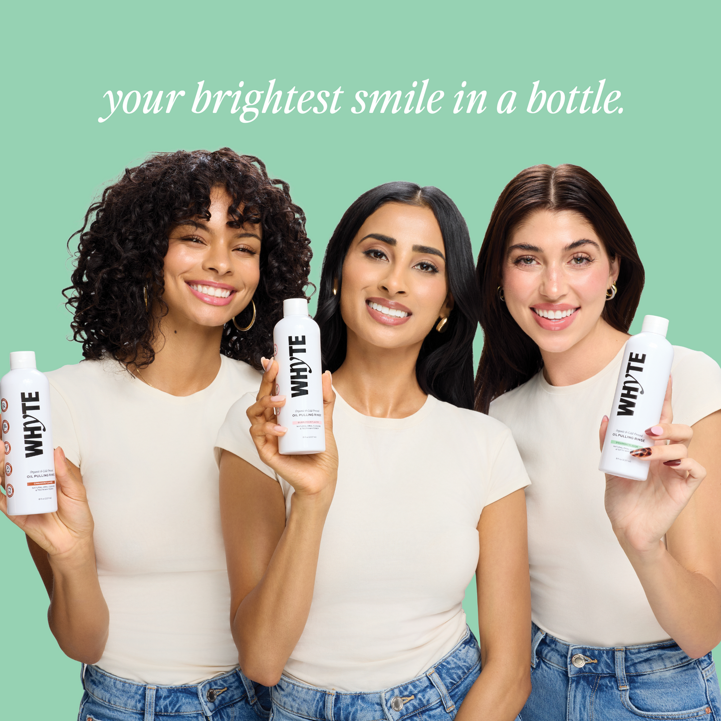 The WHYTE Duo: Oil Pulling Rinse + Purple Whitening Powder