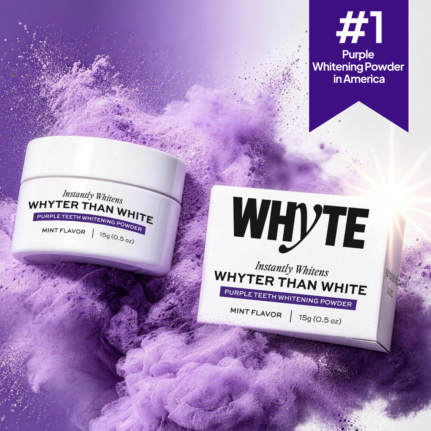 Purple Teeth Whitening Powder