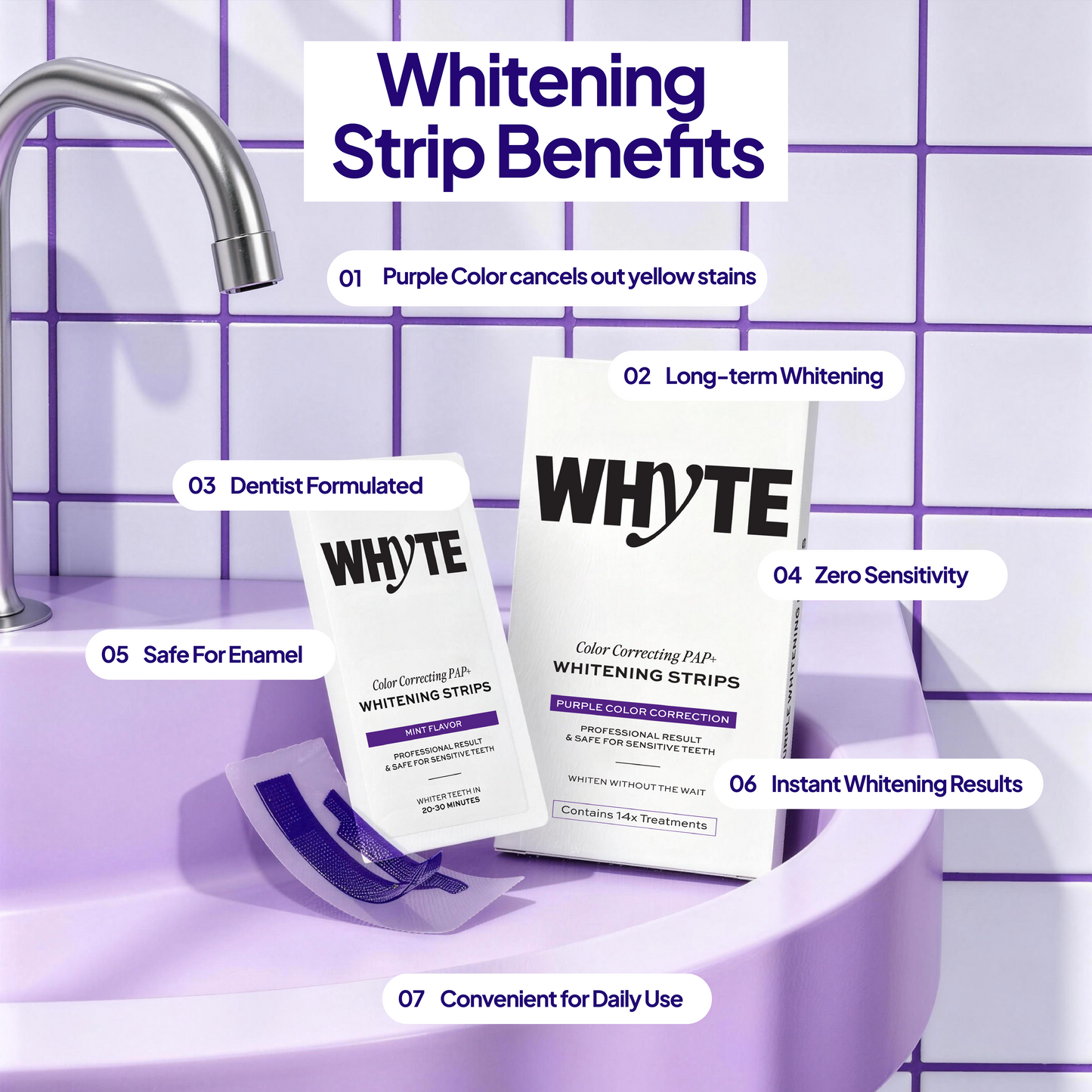Purple Whitening Strips