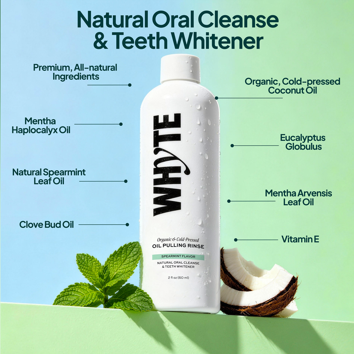 Trio Pack Spearmint Oil Pulling Rinse