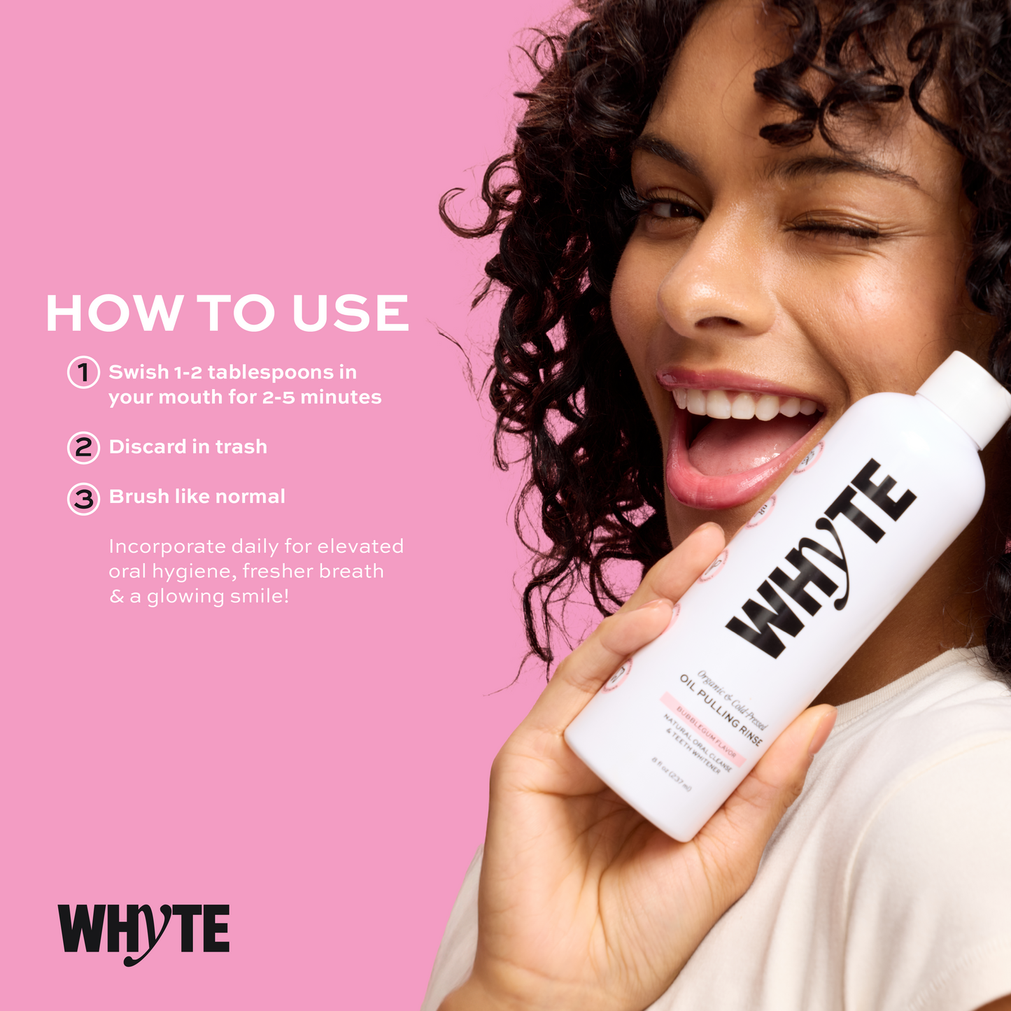 Bubblegum Oil Pulling Rinse